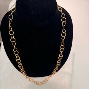 Gold Tone Long Necklace